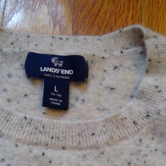 Lands End Cashmere Kids Unisex Sweater size Large 14/16 - Picture 2 of 7